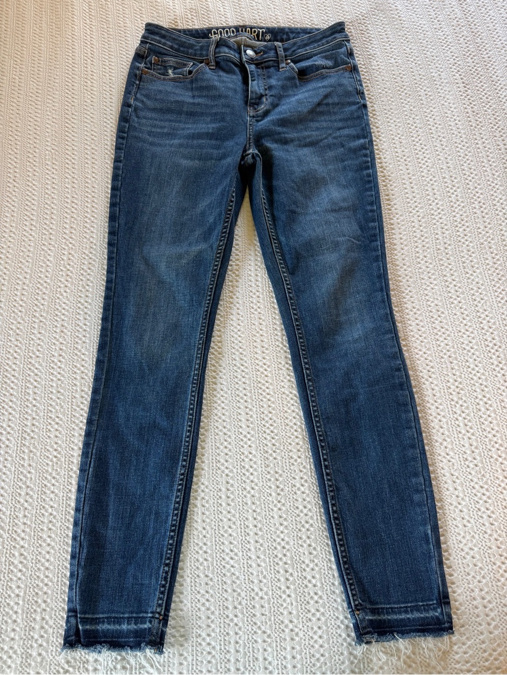 Good heart Dark Blue Ankle Jeans — Slim Women's Denim high rise size 6
